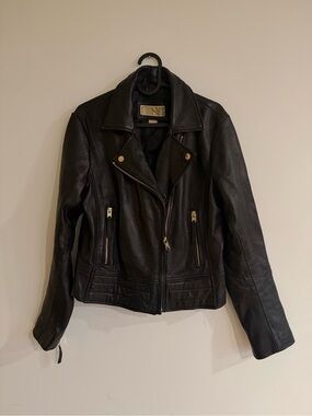Michael Kors Moto Jacket - Black - Medium